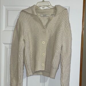 Joie Cream Textured Women's Cardigan